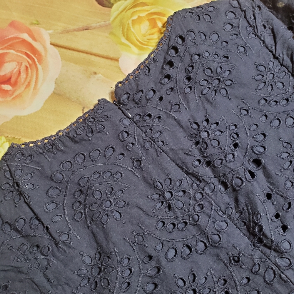 Boden navy blue eyelet dress - Picture 6 of 9